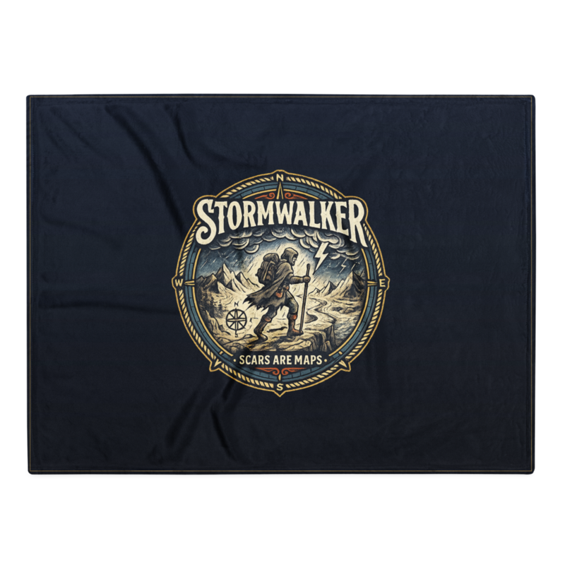 Stormwalker Outpost | Stormwalker Scars medallion | Throw Blanket