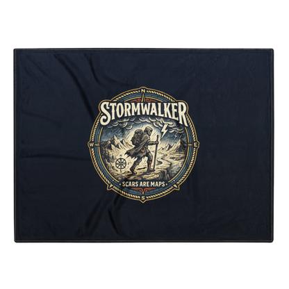Stormwalker Outpost | Stormwalker Scars medallion | Throw Blanket
