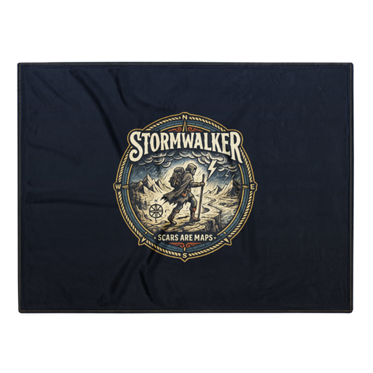 Stormwalker Outpost | Stormwalker Scars medallion | Throw Blanket