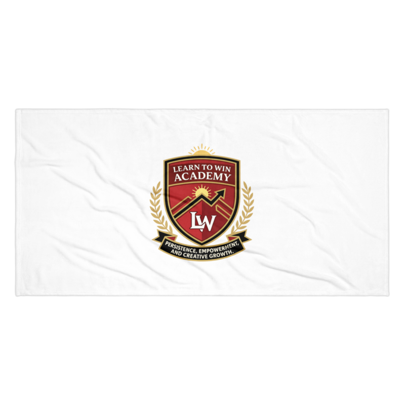 Learn To Win Academy | LTW Core logo | Beach Towel