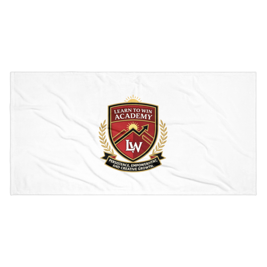 Learn To Win Academy | LTW Core logo | Beach Towel