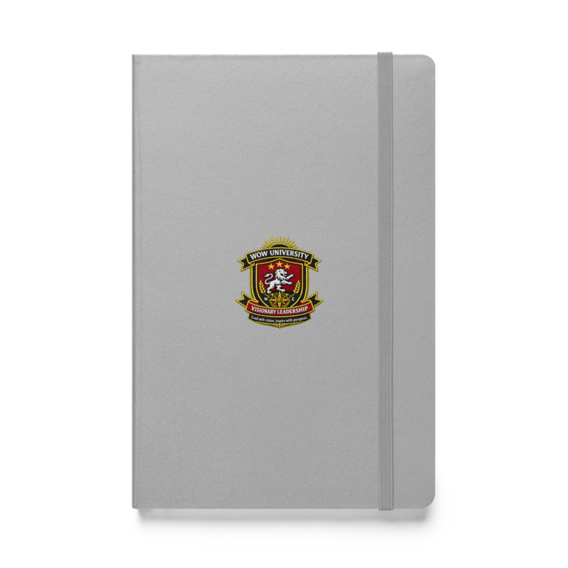 WOWU VisionaryLeadership badge Hardcover Notebook