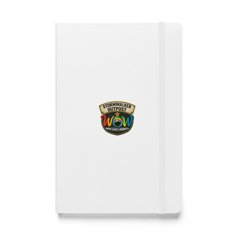 Stormwalker Outpost WOW logo Hardcover Notebook