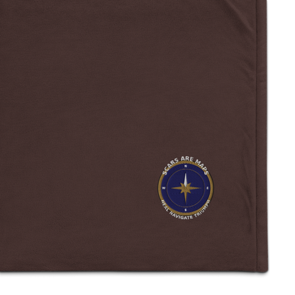 Scars Are Maps — Embroidered Sherpa Blanket