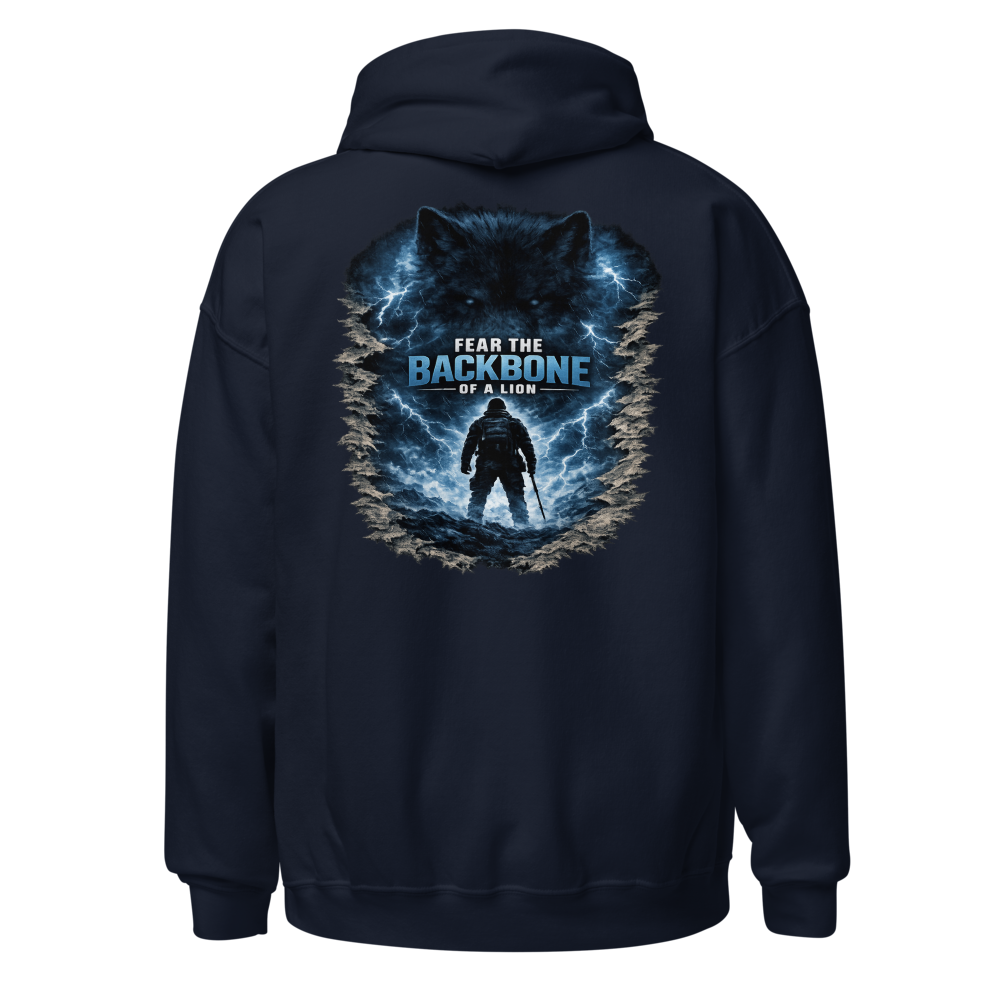 Stormwalker Outpost — WOW Logo Hoodie — Back (Navy)
