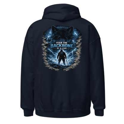 Stormwalker Outpost — WOW Logo Hoodie — Back (Navy)