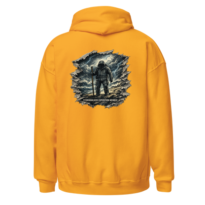 Stormwalker Outpost — Outpost Medallion Hoodie — Back (Gold)