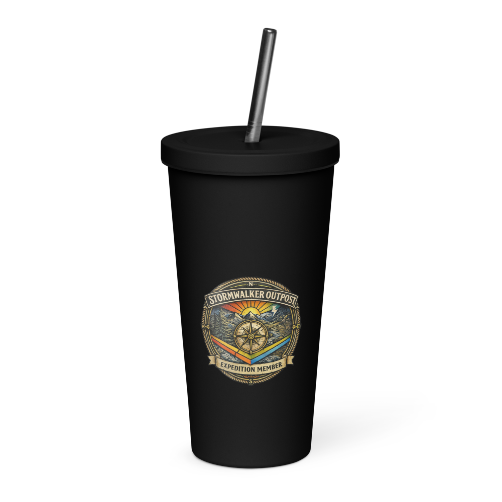 Stormwalker Outpost medallion Insulated Tumbler — Front