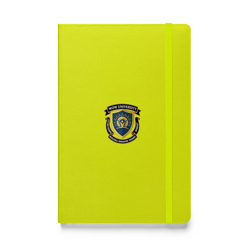WOWU FutureReadyMindset badge Hardcover Notebook
