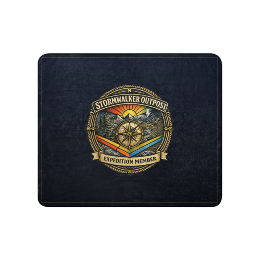 Stormwalker Outpost | Stormwalker Outpost medallion | Sublimated Sherpa Blanket