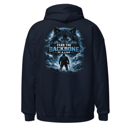 Stormwalker Outpost — Compass Badge Hoodie — Back (Navy)