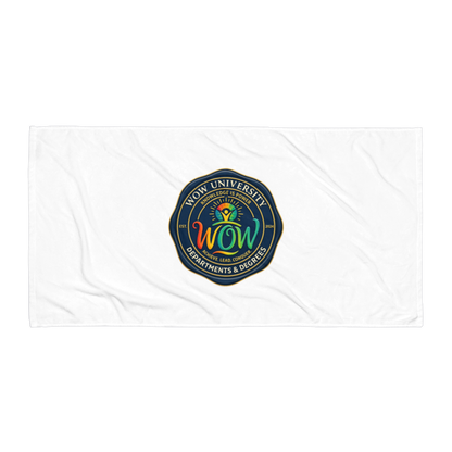 WOW University | WOWU DepartmentsDegrees medallion | Beach Towel