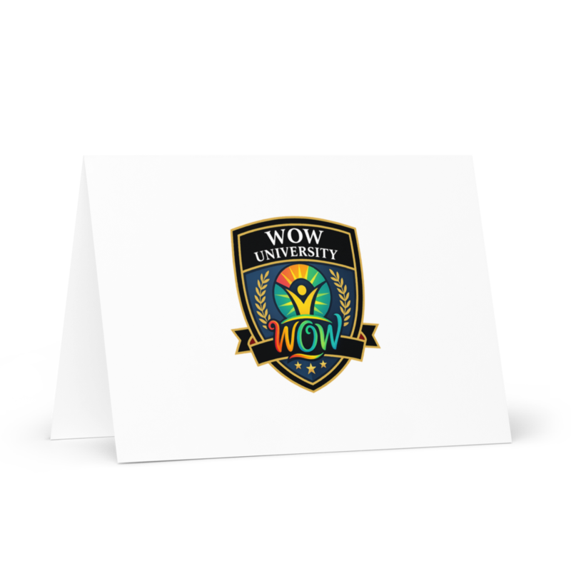 WOW University | WOWU Core badge | Greeting Card