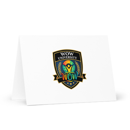 WOW University | WOWU Core badge | Greeting Card