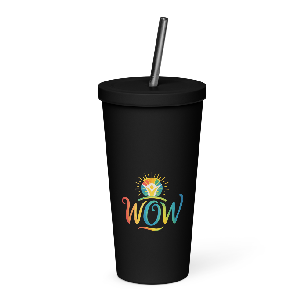 WOW Core logo Insulated Tumbler — Front