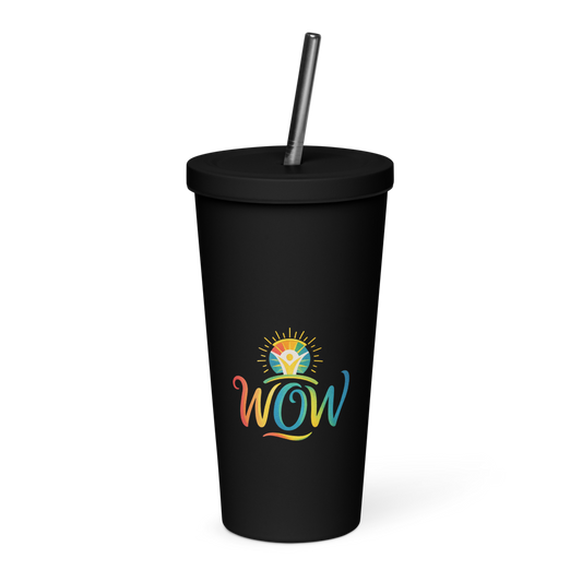 WOW Core logo Insulated Tumbler — Front