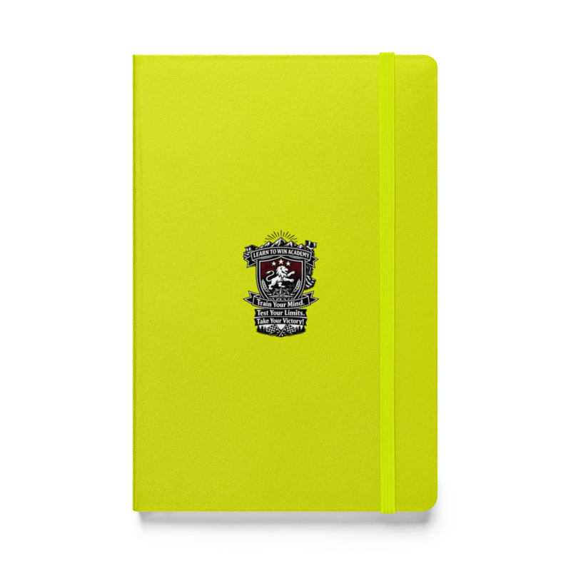LTW TrainYourMind badge Hardcover Notebook