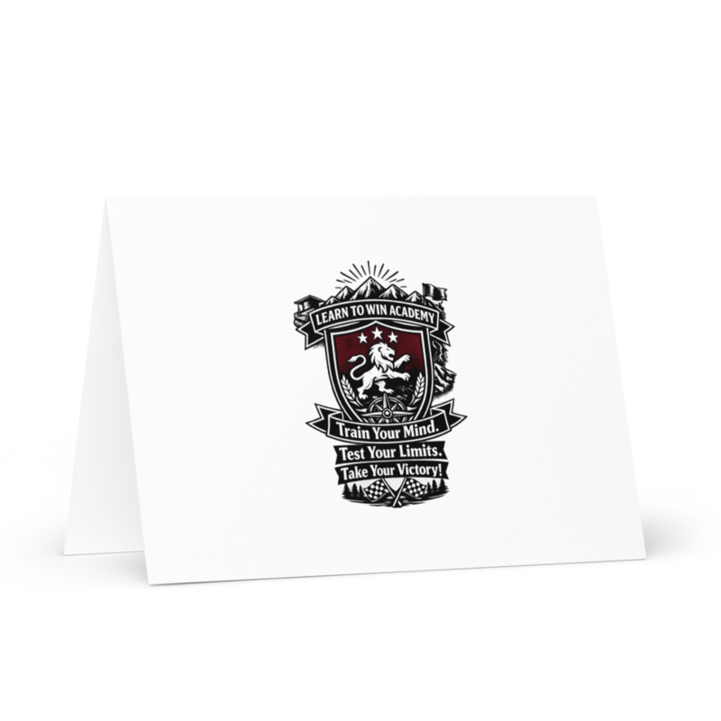 Learn To Win Academy | LTW TrainYourMind badge | Greeting Card