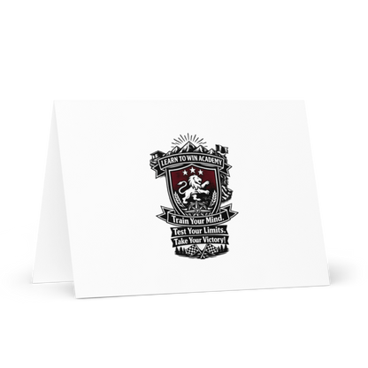 Learn To Win Academy | LTW TrainYourMind badge | Greeting Card