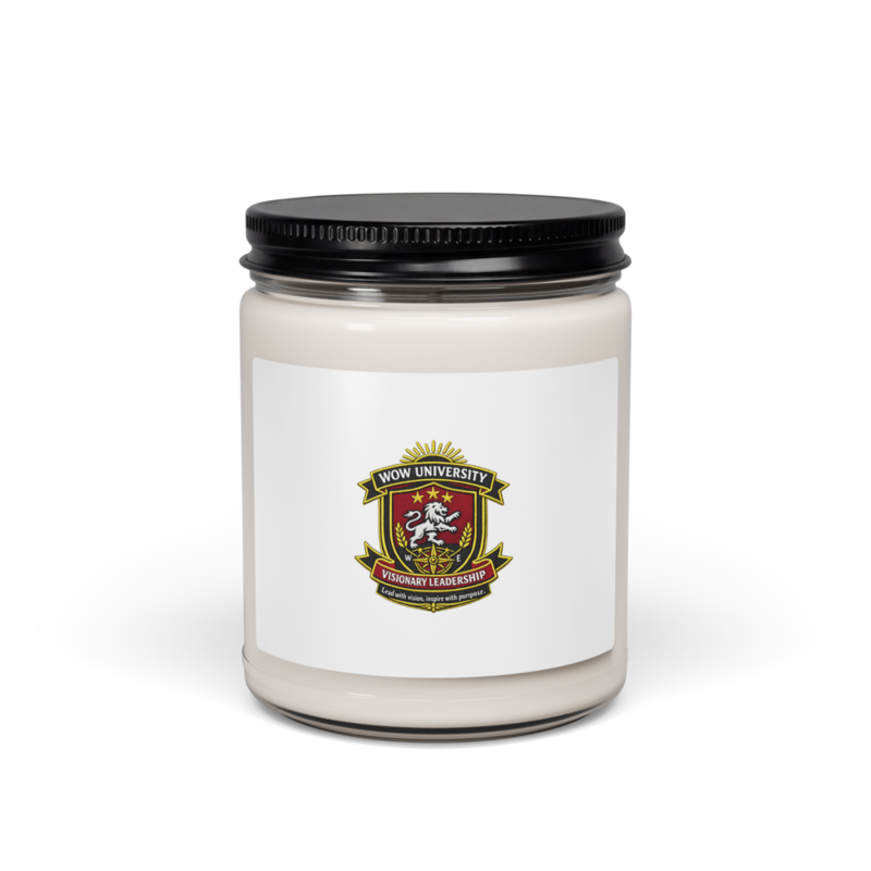 WOWU VisionaryLeadership badge Soy Candle