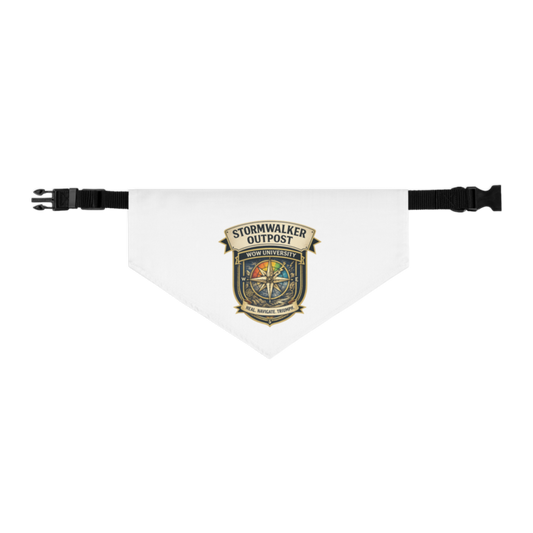 WOW University | Stormwalker Outpost WOWU compass badge | Pet Bandana