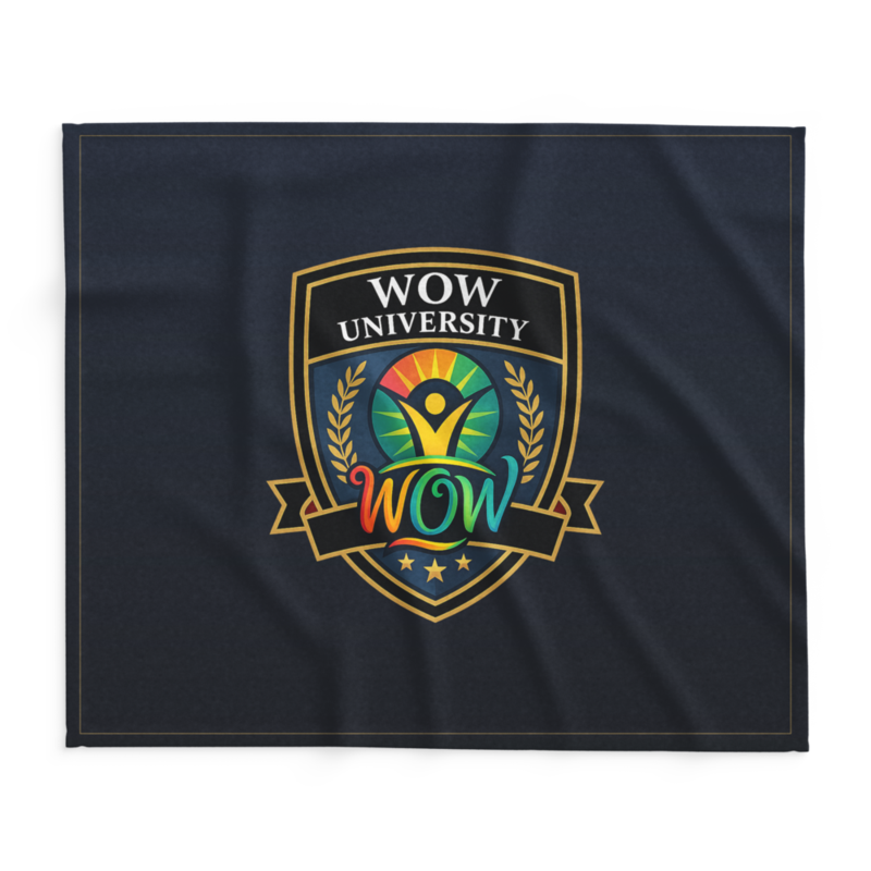 WOW University | WOWU Core badge | Lightweight Summer Blanket