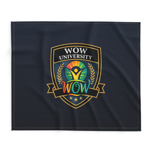 WOW University | WOWU Core badge | Lightweight Summer Blanket
