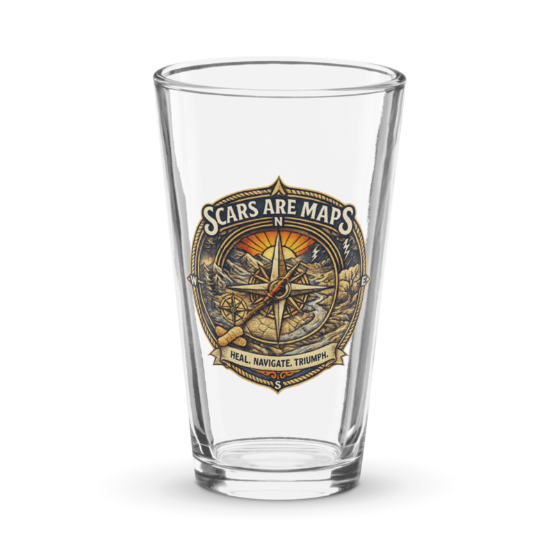 Stormwalker Outpost | Stormwalker ScarsAreMaps medallion | Pint Glass