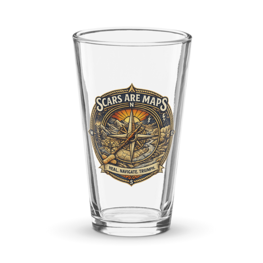 Stormwalker Outpost | Stormwalker ScarsAreMaps medallion | Pint Glass