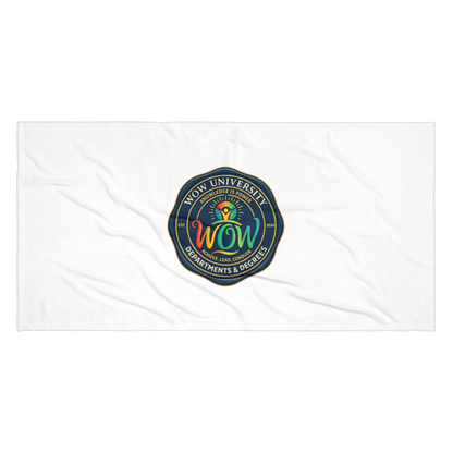 WOW University | WOWU DepartmentsDegrees medallion | Beach Towel