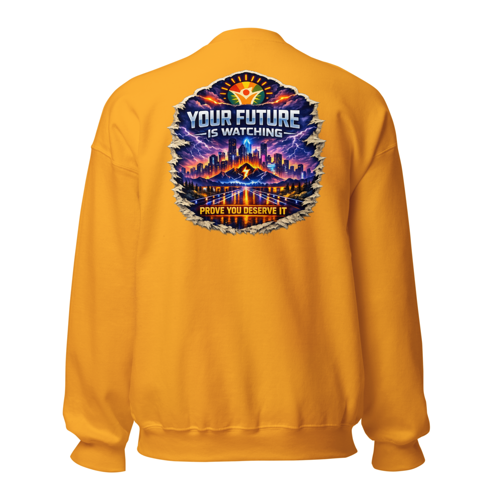 WOW University — Expedition Member Crewneck — Back (Gold)