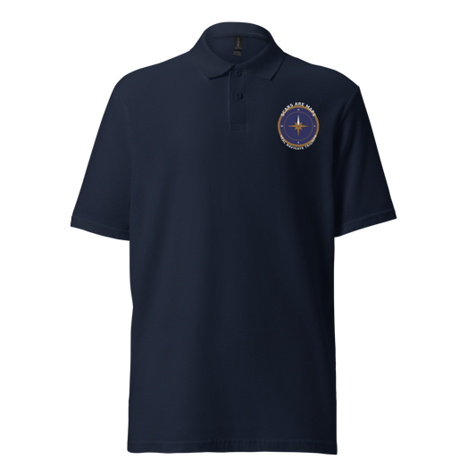 Scars Are Maps — Embroidered Polo