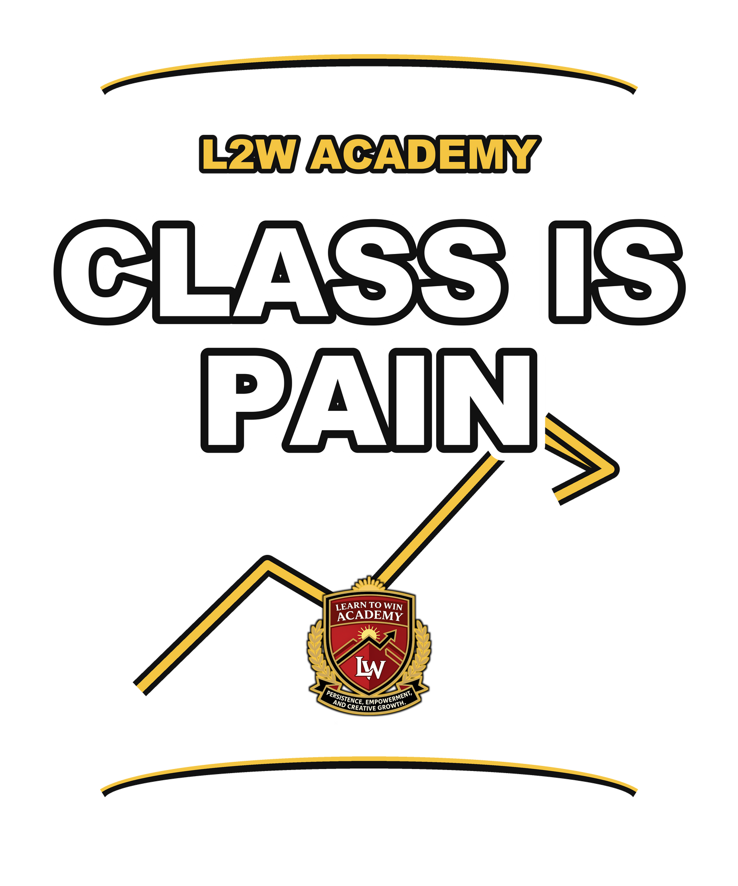 Class Is Pain — Learn To Win Academy Tee
