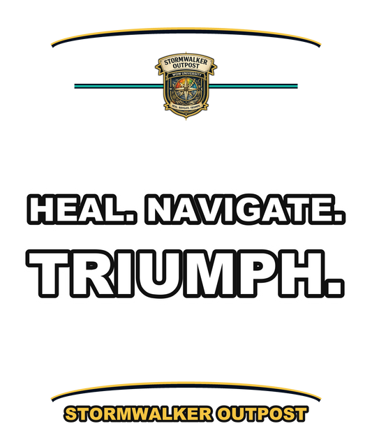 Heal Navigate Triumph — Stormwalker Outpost Tee