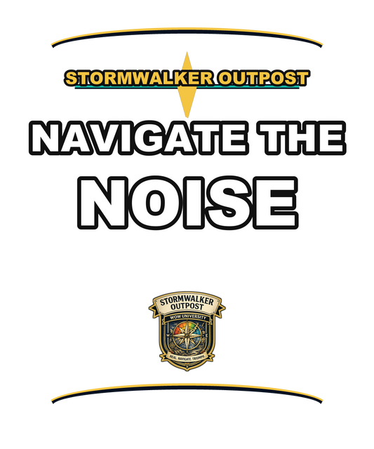 Navigate The Noise — Stormwalker Outpost Hoodie