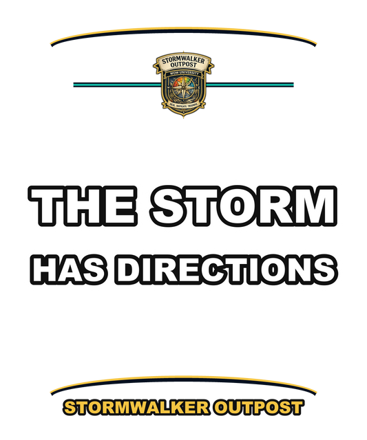 The Storm Has Directions — Stormwalker Outpost Hoodie