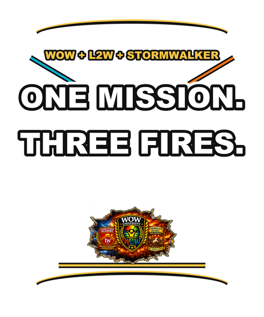 One Mission Three Fires — WOW Tri-Shield Hoodie