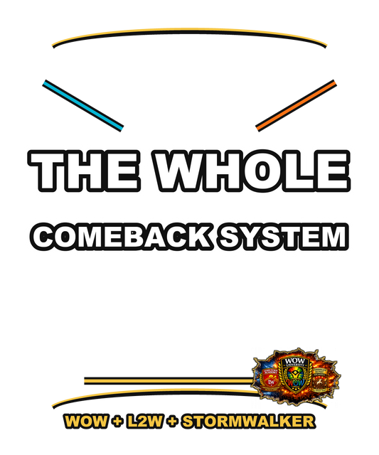 The Whole Comeback System — WOW Tri-Shield Tee