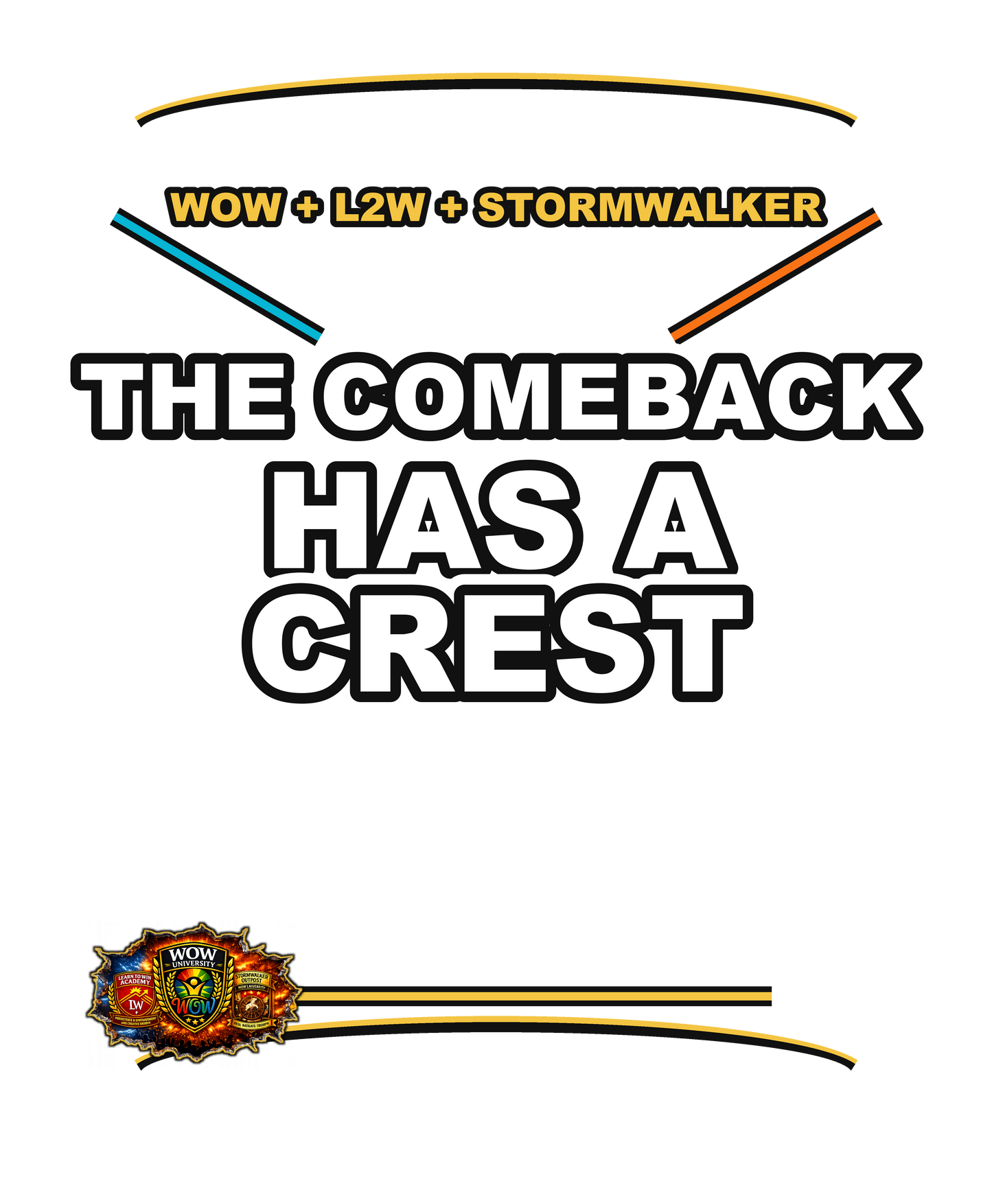 The Comeback Has A Crest — WOW Tri-Shield Hoodie