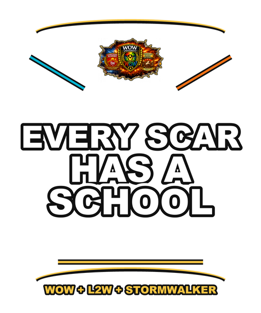 Every Scar Has A School — WOW Tri-Shield Hoodie