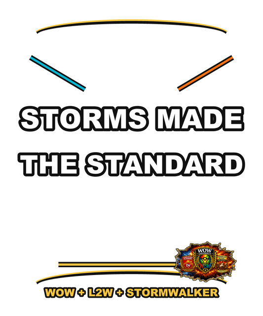 Storms Made The Standard — WOW Tri-Shield Tee