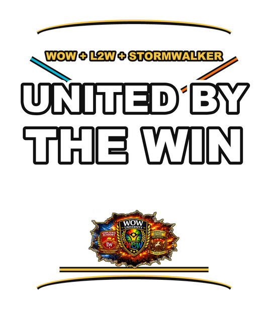 United By The Win — WOW Tri-Shield Tee