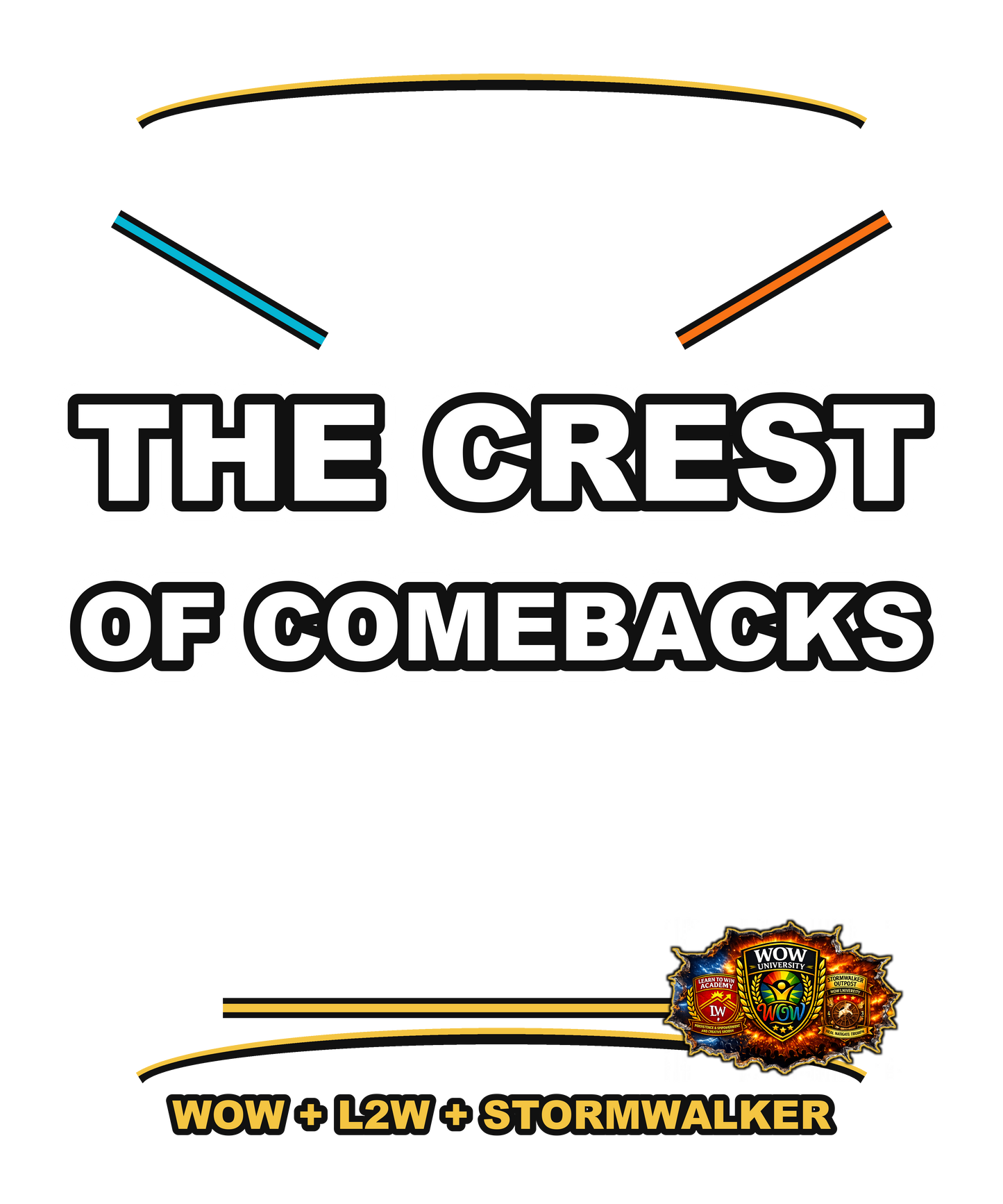 The Crest Of Comebacks — WOW Tri-Shield Hoodie