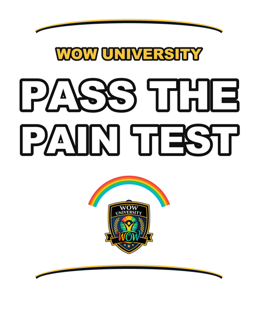 Pass The Pain Test — WOW University Hoodie
